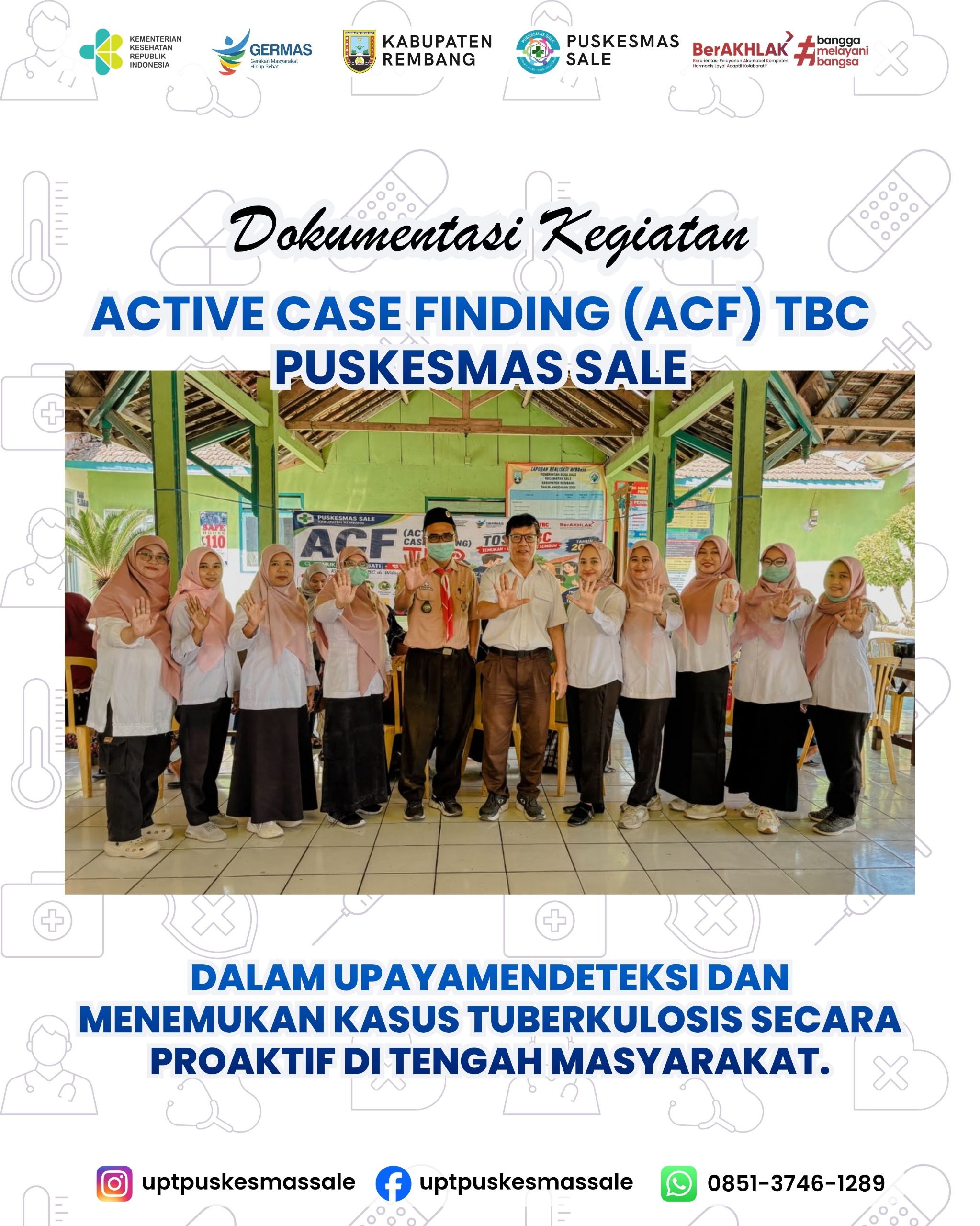 Puskesmas Sale Melaksanakan Active Case Finding (ACF) untuk Menemukan Kasus TBC Secara Dini